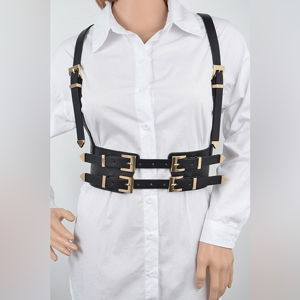 Square Buckle Harness Belt